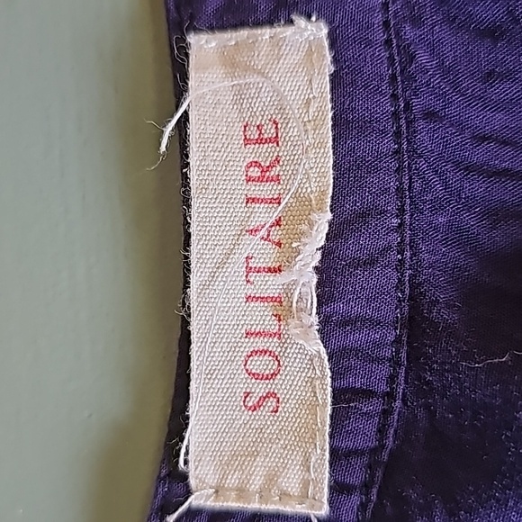 Solitaire women's enbroidery long tunic blouse. Lovely colors and fabrics. Size - Picture 7 of 7